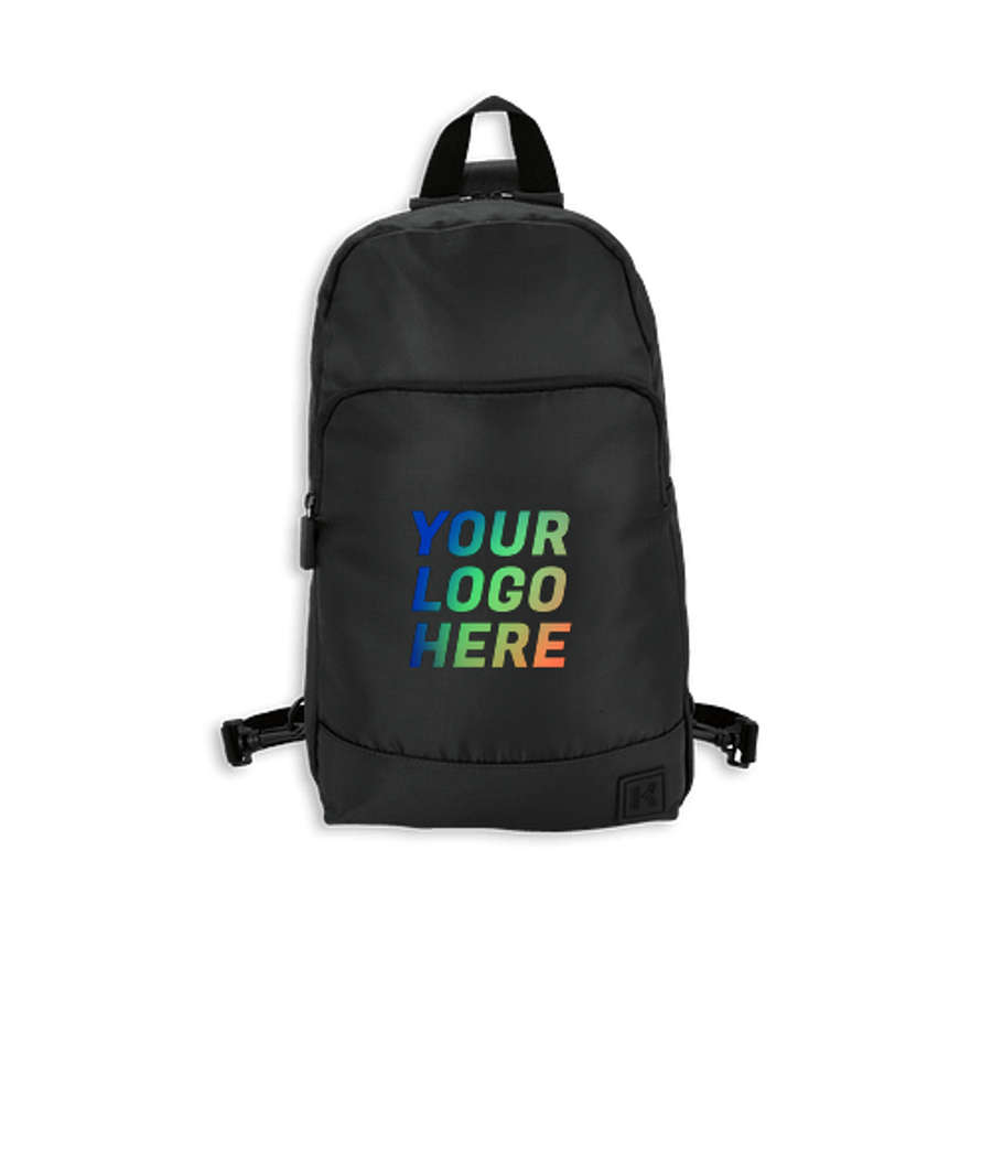 Full Color Kapston Town Square Sling Backpack in Black