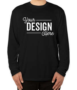 Soffe Military Performance Mesh Long Sleeve T-shirt - Color: Black