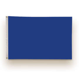 Full Color 2' x 3' Single Sided Nylon Flag - Color: Royal Blue