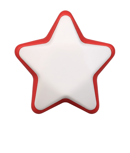 American Flag Star Stress Reliever in Blue/Red/White