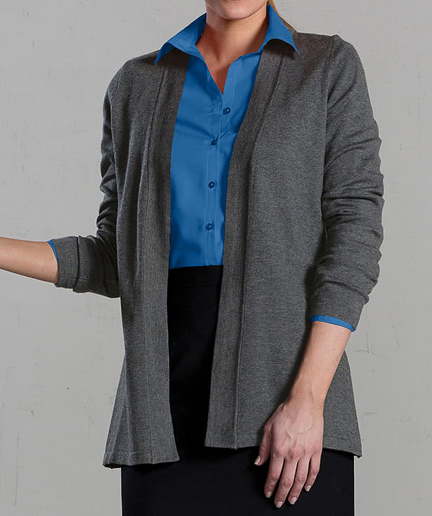 Edwards Women's Shirttail Open Cardigan