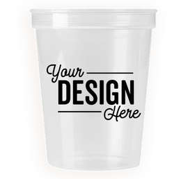 16 oz. Translucent Plastic Stadium Cup - Color: Icee Clear