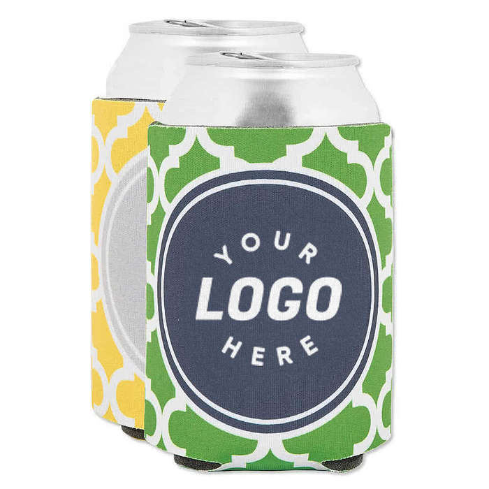 Full Color Moroccan Tile Foldable Can Cooler
