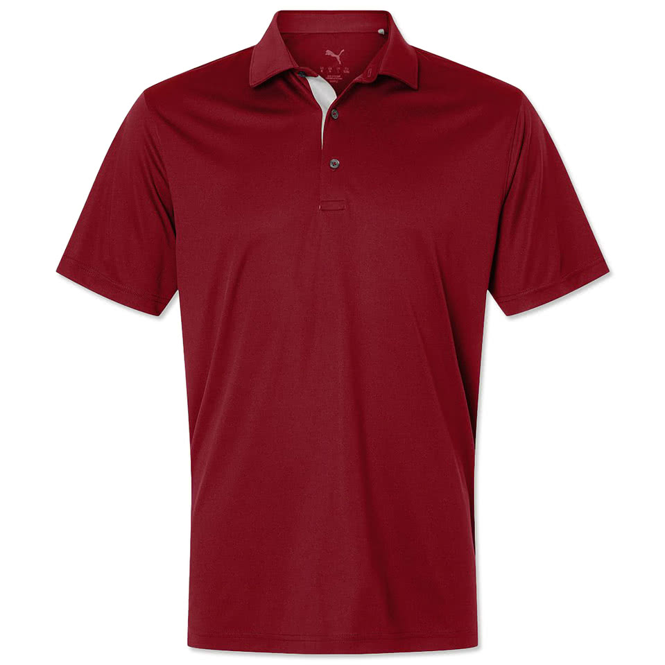 Puma Golf Pure 2.0 Recycled UPF 40+ Performance Polo - Printed