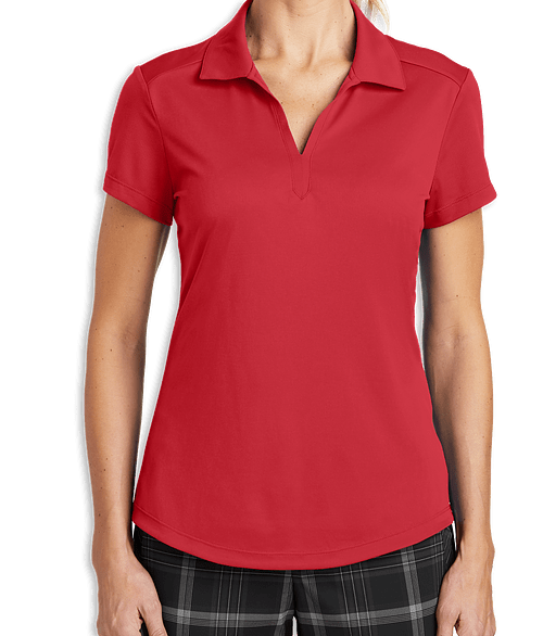 Nike Women's Dri-FIT Legacy Performance Polo - Printed in Gym Red