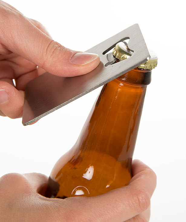 Stainless Steel Credit Card Size Bottle Opener