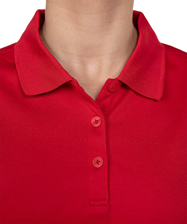 Clique by Cutter & Buck Women's Spin Eco Long Sleeve Performance Pique Polo