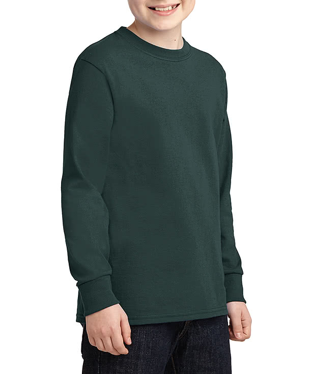 Port & Company Youth Core Cotton Long Sleeve T-shirt