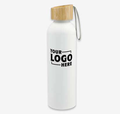22 oz. Ryze Aluminum Sports Water Bottle with Bamboo Lid-default