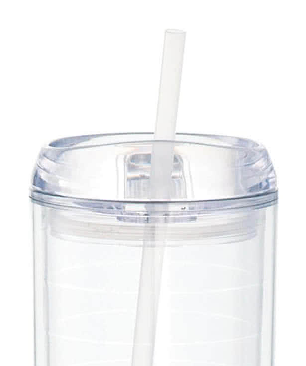 Tech 24 oz. Mega Vortex Acrylic Tumbler with Straw