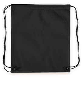 Promotional Non-Woven Drawstring Bag - Color: Black