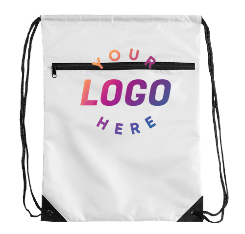 Custom ink drawstring bags top
