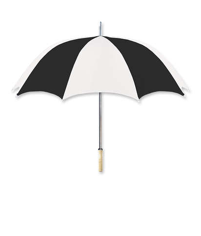48" Arc Multi-Tone Golf Umbrella - White / Black