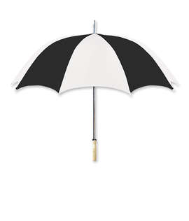 48" Arc Multi-Tone Golf Umbrella - Color: White / Black