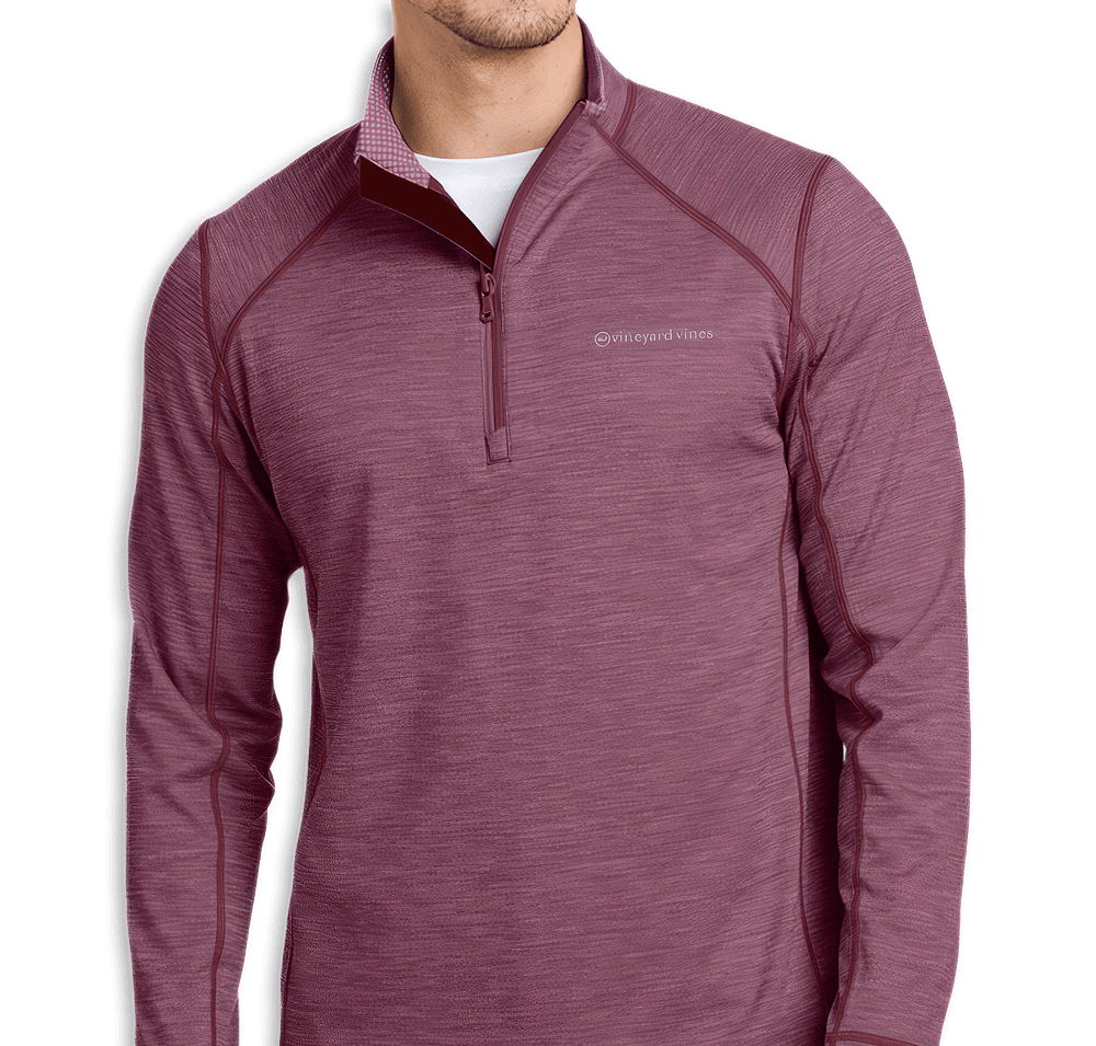 Vineyard Vines Sankaty Logo Quarter Zip Sweatshirt - Embroidered-default