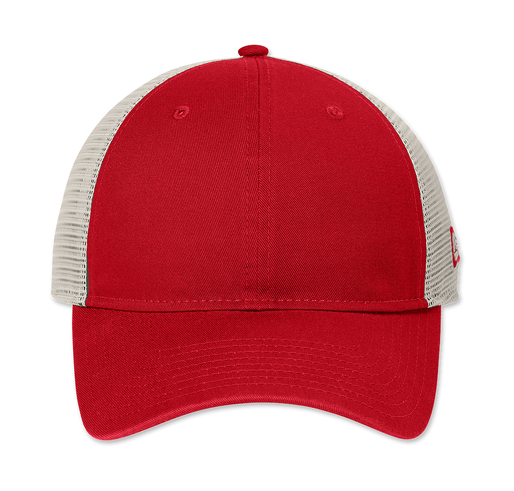 New Era Unstructured Mesh Snapback Trucker Hat-default