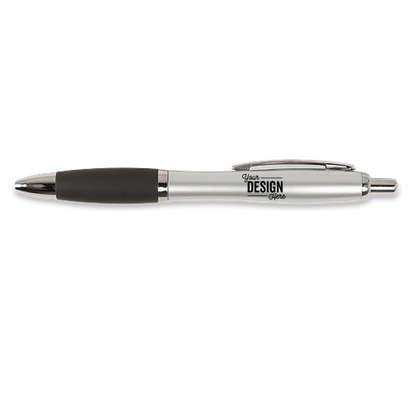 Nash Two Tone Pen (black ink) - Silver / Black