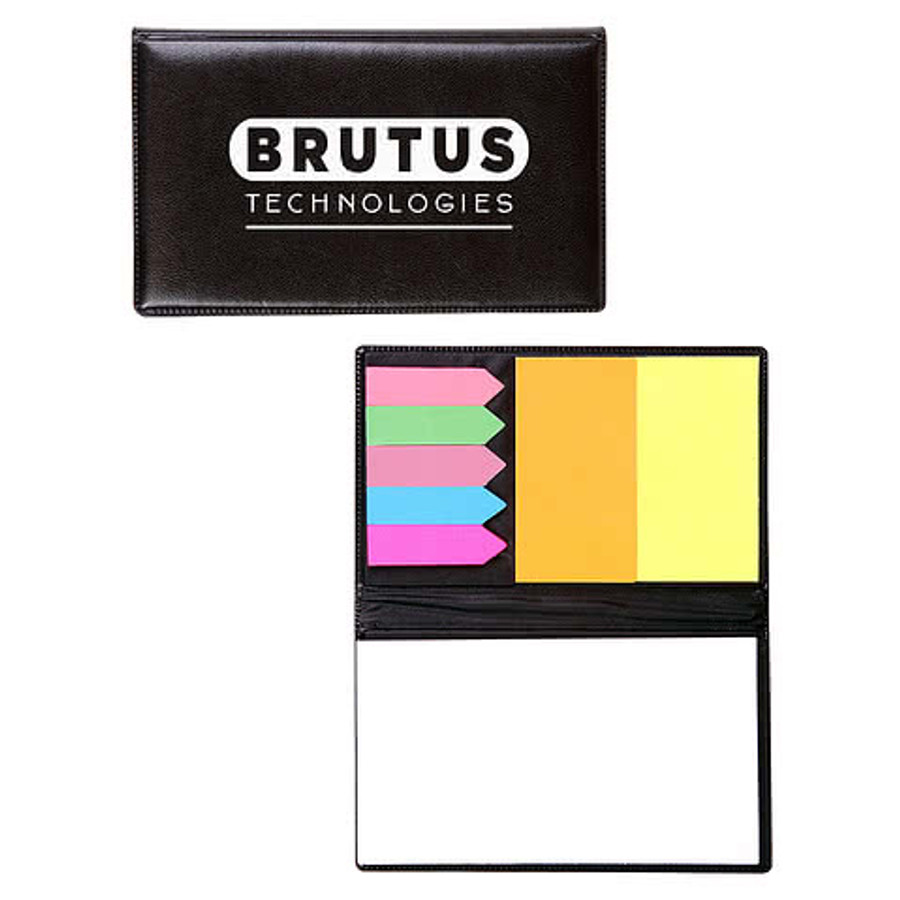 Basic Sticky Flag and Notepad Case in BLACK