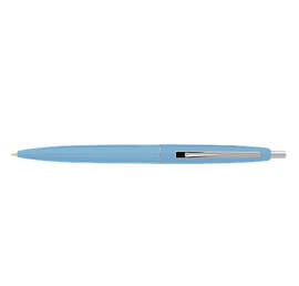 Clic Silver Trim Ballpoint Pen (blue ink) - Color: Blue