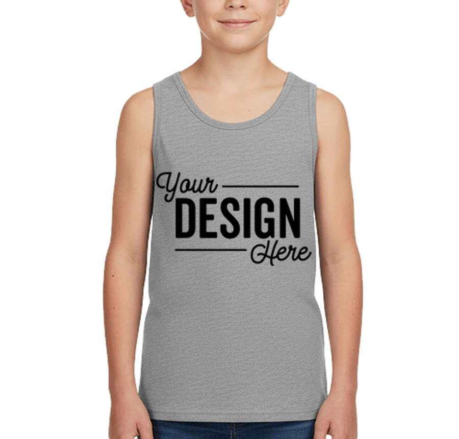 Bella + Canvas Youth Heather Jersey Blend Tank in Athletic Heather