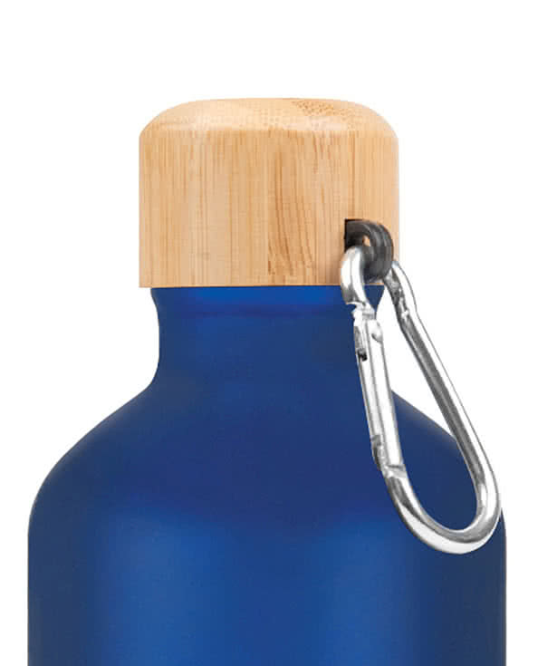 Full Color 25 oz. Tundra Aluminum Water Bottle with Bamboo Lid