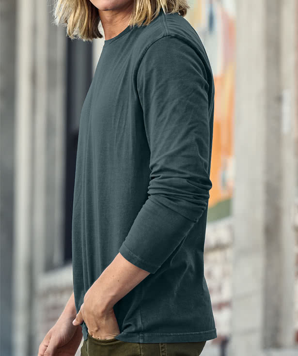 District Wash Garment Dyed Long Sleeve T-shirt