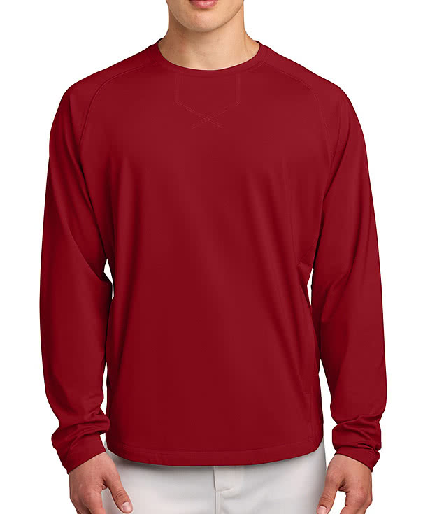 Sport-Tek Sport-Wick Stretch Pocket Crewneck Sweatshirt
