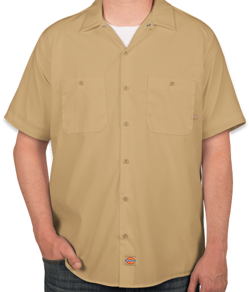 Dickies Lightweight Industrial Work Shirt in Desert Sand