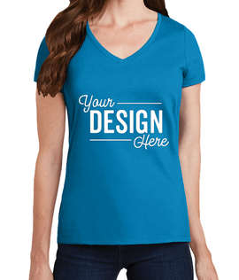 Port & Company Women's Fan Favorite V-Neck T-shirt - Color: Sapphire