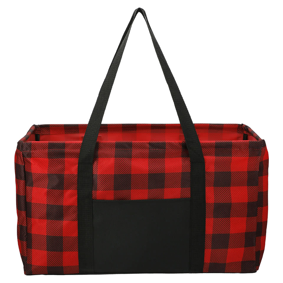 Buffalo Plaid Utility Tote Bag