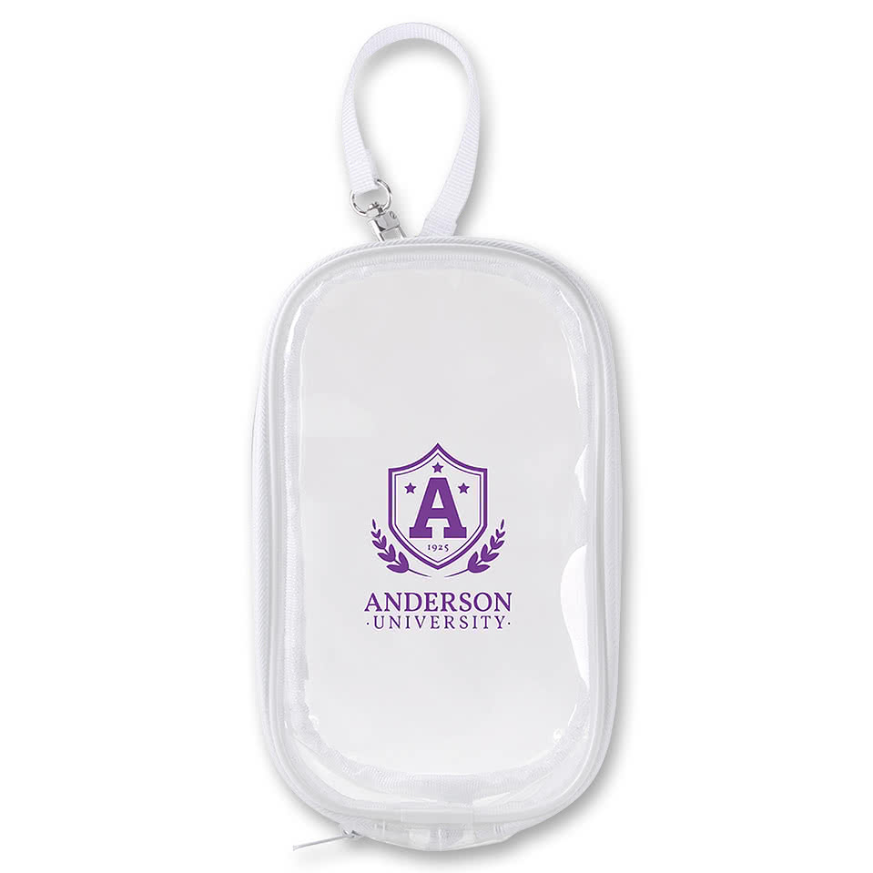 Clear Recycled TPU Hanging Accessory Pouch
