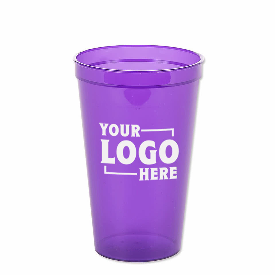 22 oz. Translucent Plastic Stadium Cup