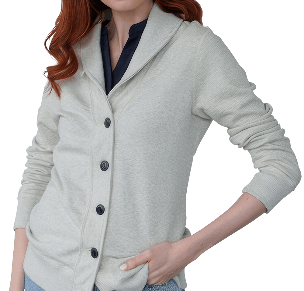 Redwood Classics Women's Lawren French Terry Button-Front Cardigan-default