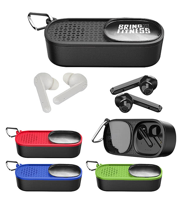 Power Slide Wireless Earbuds & Speaker