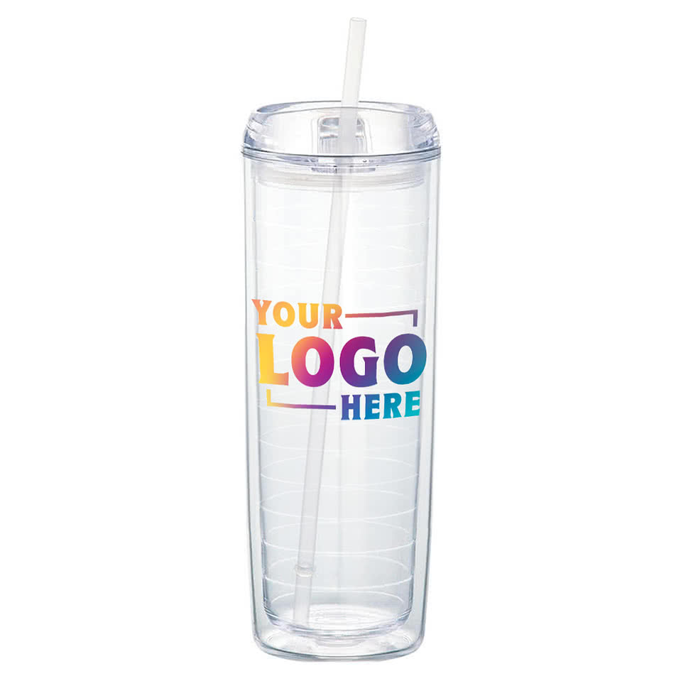 24 oz. Mega Vortex Acrylic Tumbler with Straw