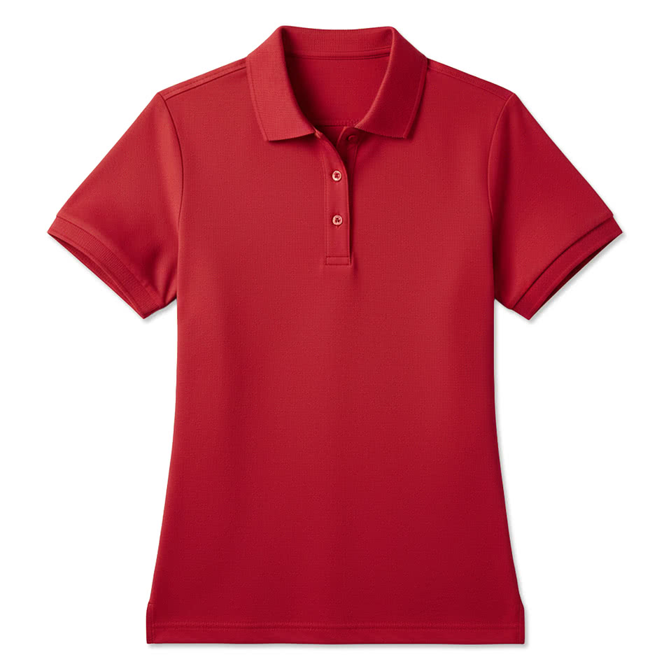Blue Generation Women's Lightweight Pique Polo - Printed