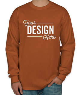 Canada - Gildan Ultra Cotton Long Sleeve T-shirt - Color: Texas Orange