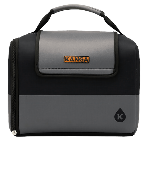 Full Color Kanga Kase Mate 12 Can Cooler in Black / Gray