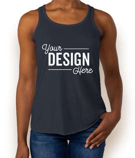 Bella + Canvas Women's Flowy Racerback Tank - Color: Midnight