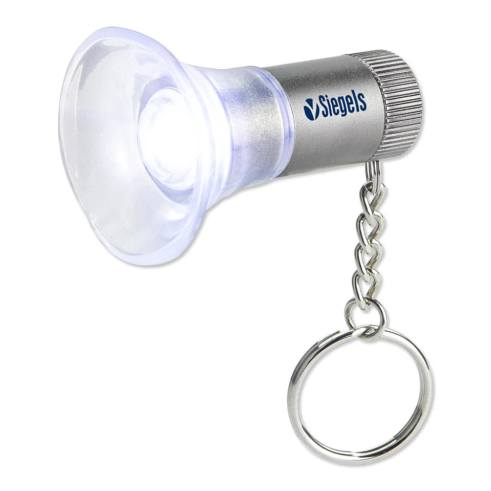 Spider LED Aluminum & Silicone Flashlight Keychain