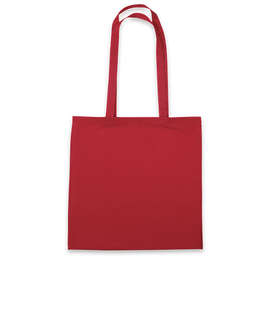 Promotional Lightweight 100% Cotton Tote Bag - Color: Red