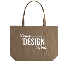 Medium Midweight Pigment Dyed Canvas Tote - Color: Khaki Green