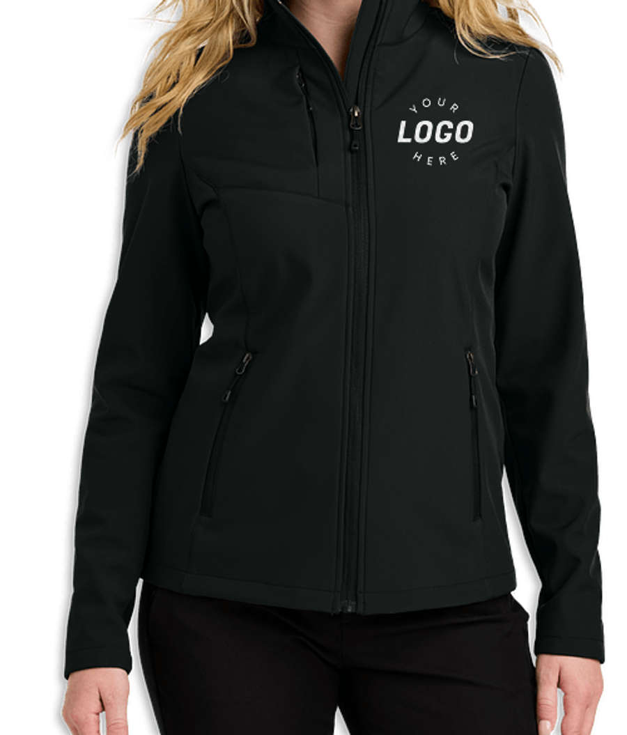 Port Authority Women's Core C-FREE Soft Shell Jacket in Deep Black