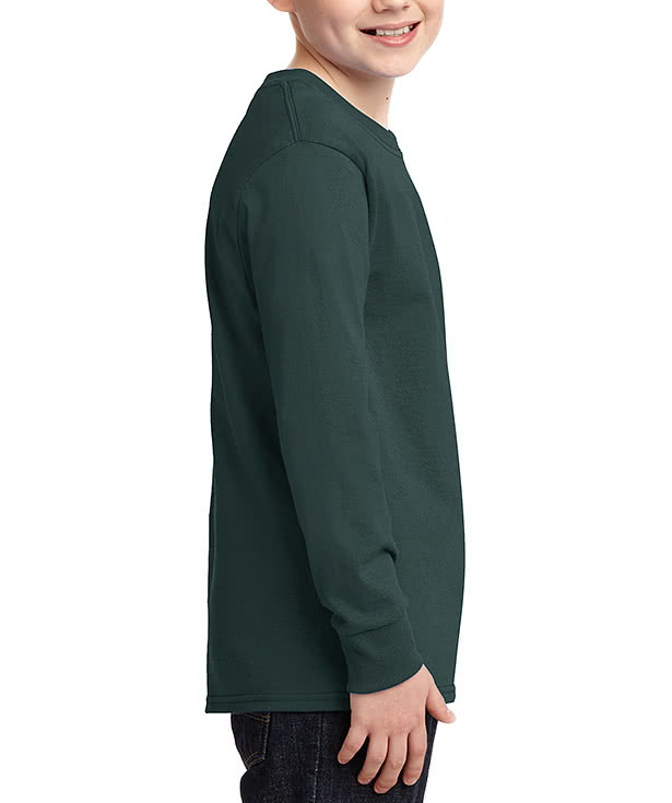 Port & Company Youth Core Cotton Long Sleeve T-shirt