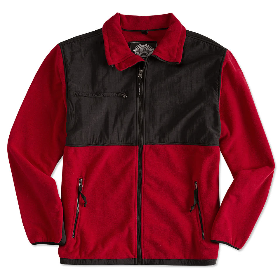 Colorblock Fleece and Nylon Jacket