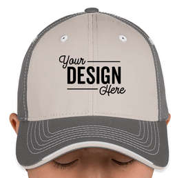 Canada - Sportsman Tri-Color Contrast Stitched Hat - Color: Grey / Charcoal