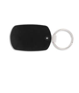 Standard Shape PVC Keychain - Color: Black