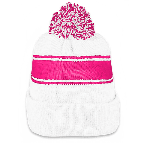 Sport tek stripe pom online pom beanie