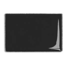 Rectangular Lapel Pin - Color: Black / Silver