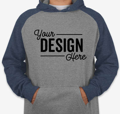 Independent Trading Heather Raglan Pullover Hoodie-default